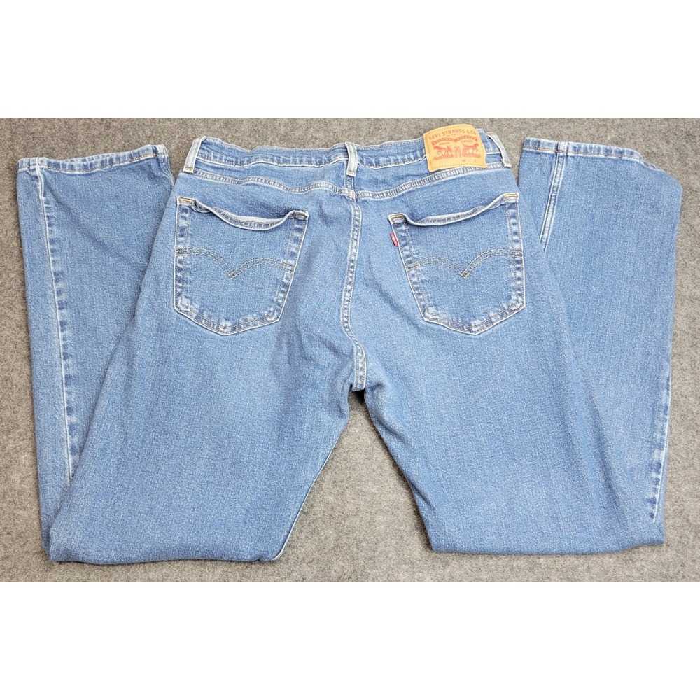Levis 505 Jeans Mens 36x32 Blue Denim Red Tab Boho Streetwear Grunge Americana